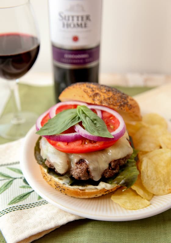Napa Valley Basil-Smoked Burgers