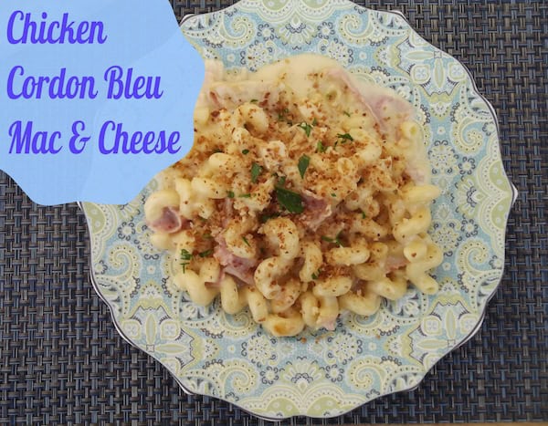 Chicken Cordon Bleu Mac and Cheese