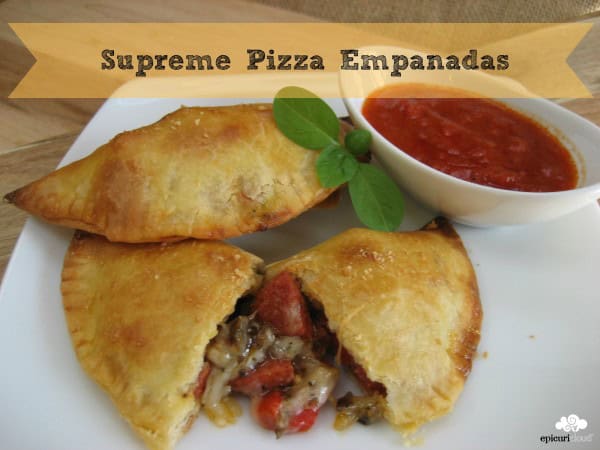 Supreme Pizza Empanandas Title Logo
