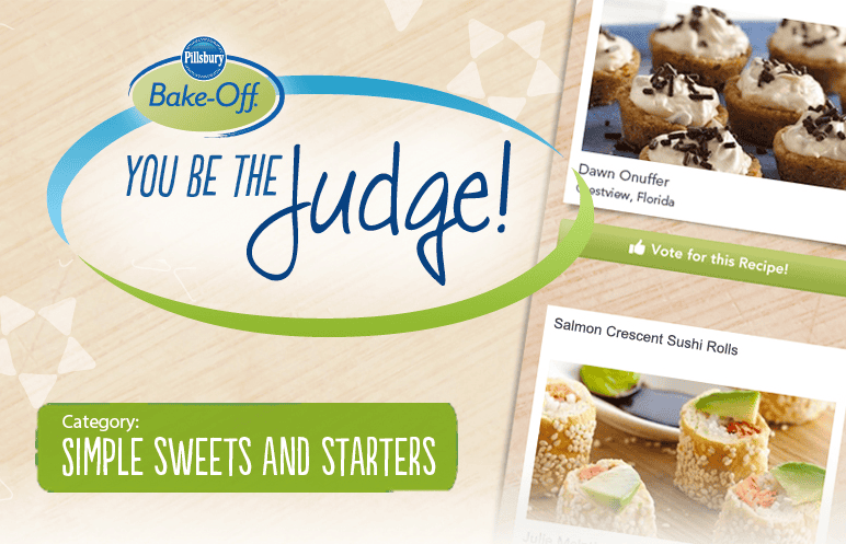 Pillsbury Bake-Off “Simple Sweets and Starters”