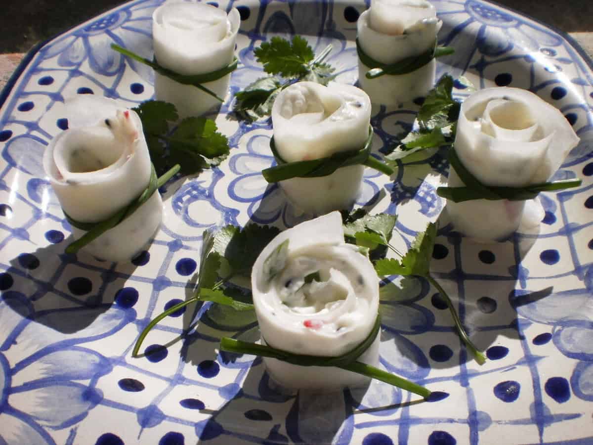 Spicy Radish Spirals