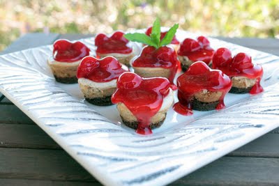 Cherry Chai Cheesecake Bites