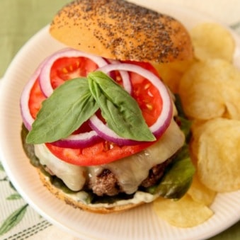 Napa Valley Basil-Smoked Burgers