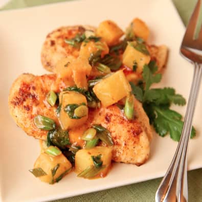 Tropical Twist Chicken Piccata