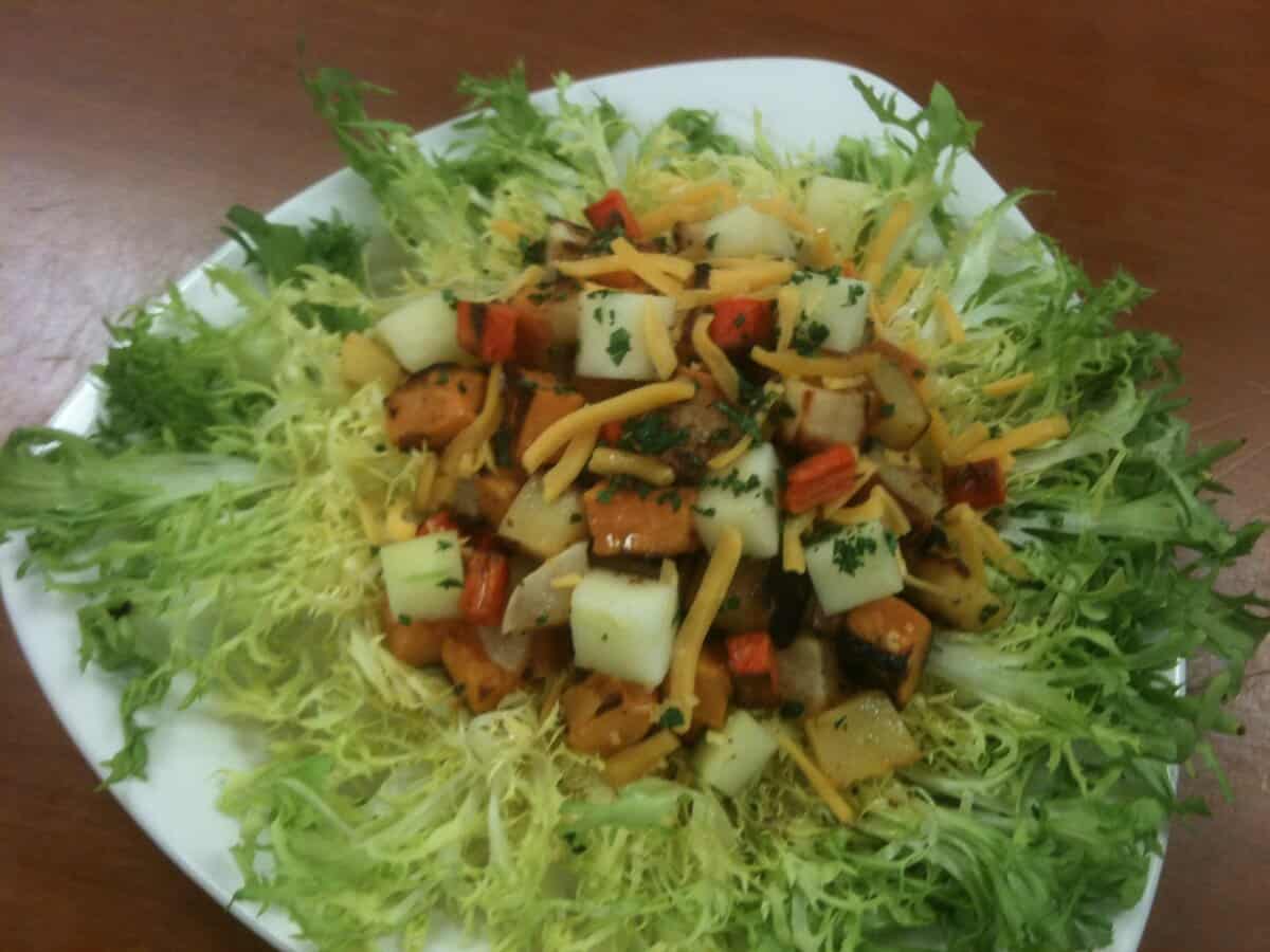 Maple, Apple & Roasted Harvest Vegetable Salad