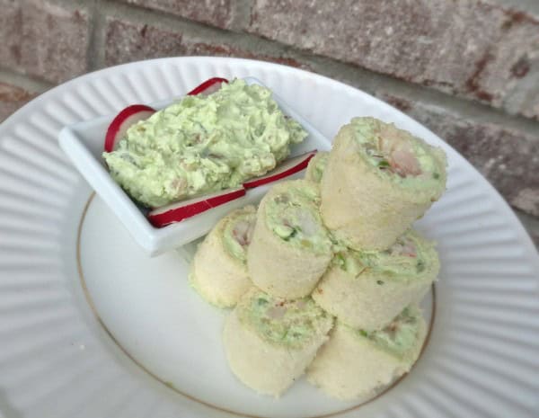 Seafood, Avocado and Cream Cheese Roll-Ups