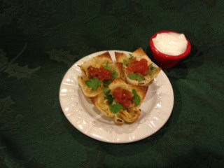 chicken tostada cups