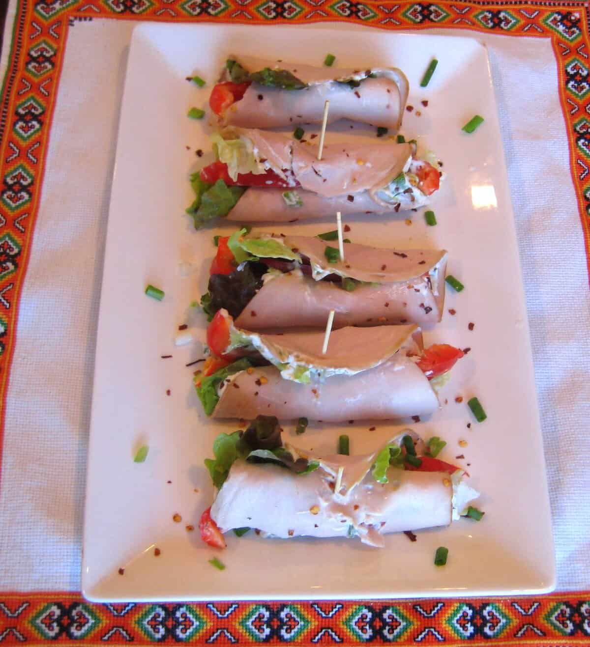 Spicy Turkey Mini-Wraps
