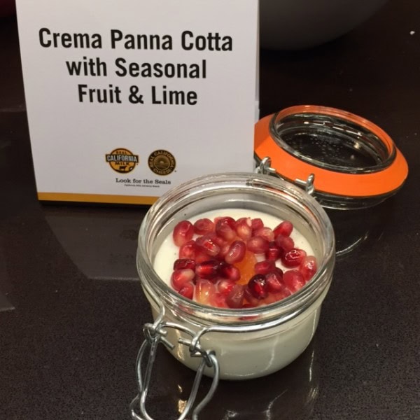 panna cotta fruit