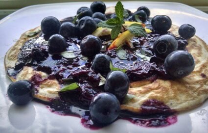 Lemon and Blueberry Pancakes