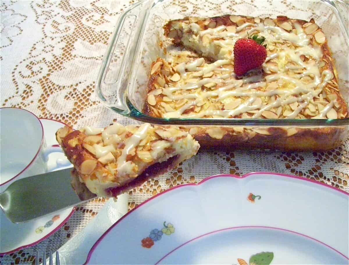 Raspberry Almond Cream Coffee Cake