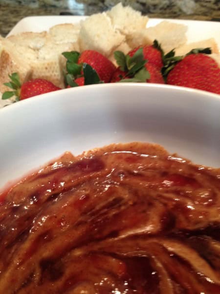 almond butter jam dip