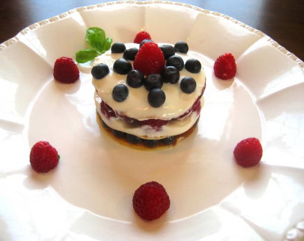 berry crepe cake