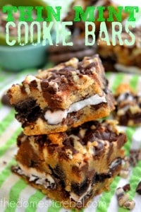 Thin Mint Cookie Bars
