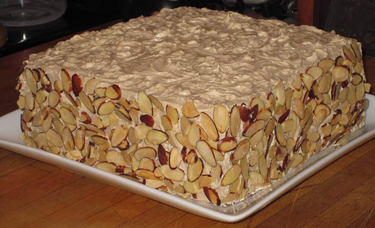 Mocha Almond Toffee Cake