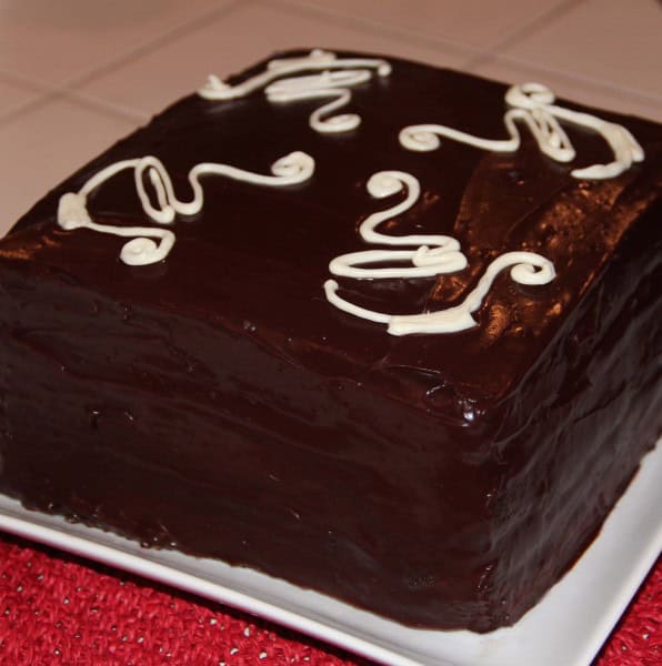 Raspberry Mocha Layer Cake