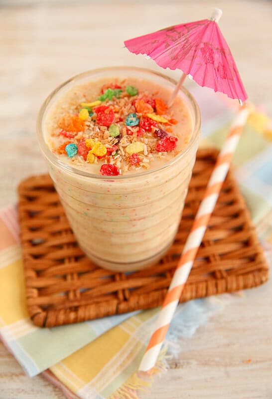 Tropical Crunch Rainbow Smoothie