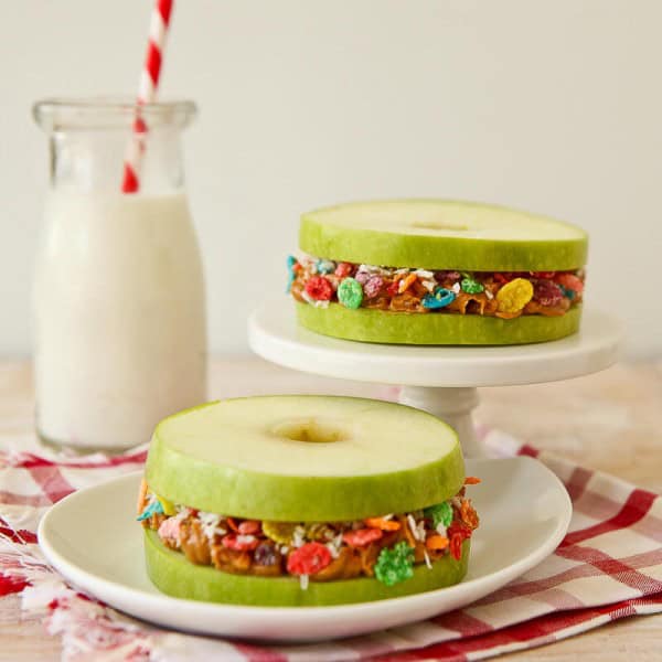 Apple and Peanut Butter Stackers