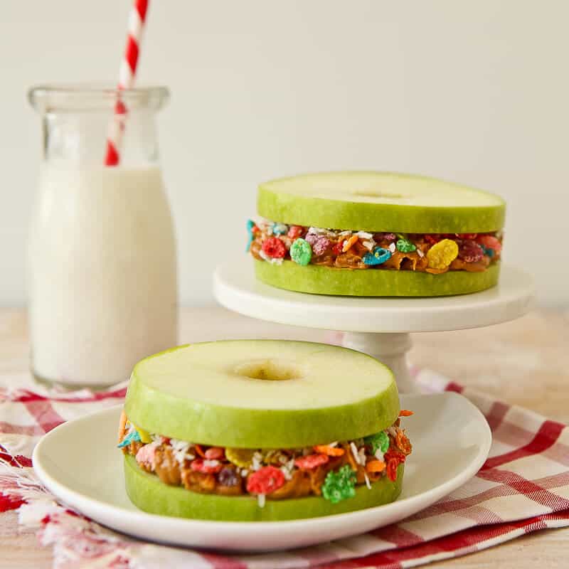 Apple and Peanut Butter Stackers