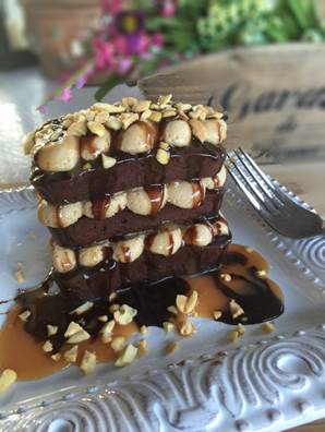 double chocolate brownie
