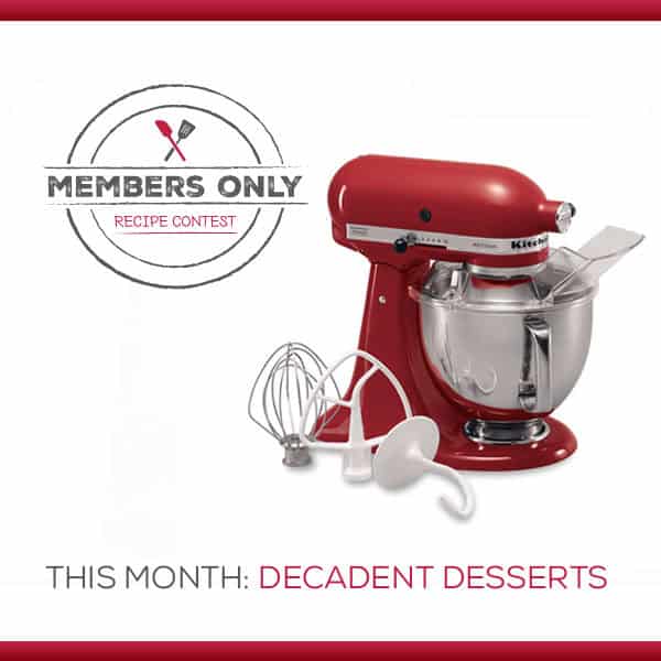 Members Only Recipe Contest – March 2015
