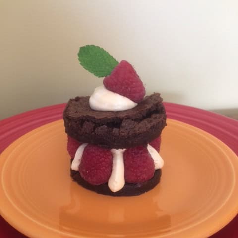 raspberry brownies