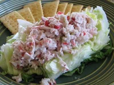 Seafood Salad Lettuce Boats