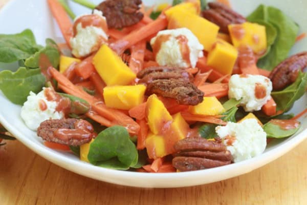 Candied Pecan and Goat Cheese Salad