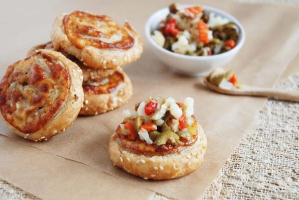 Mini Muffuletta Swirls