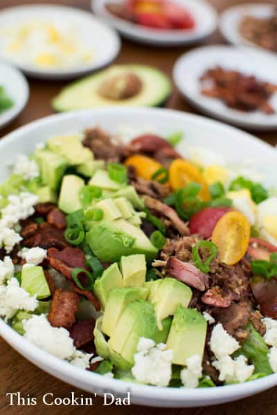 Pulled Pork Cobb Salad