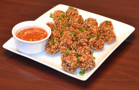 Salt Cod Fritters with Asian Dipping Sauce