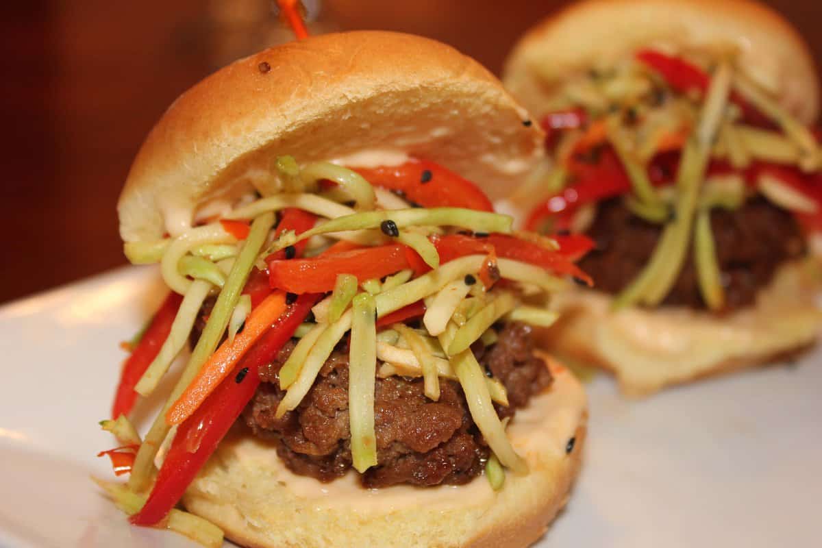Marvelous Mexi-Asian Beef Sliders with Chili Lime Sriracha Mayo