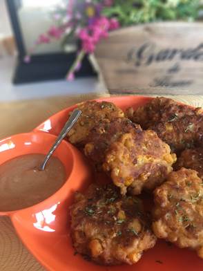 Beer Battered Corn Fritters
