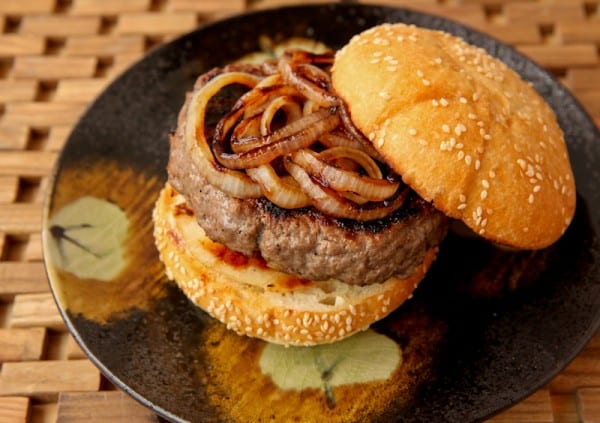 gingered beef burgers