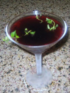 Blackberry Thyme Martini
