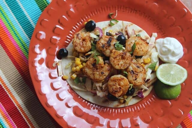 Grilled Shrimp Tostadas