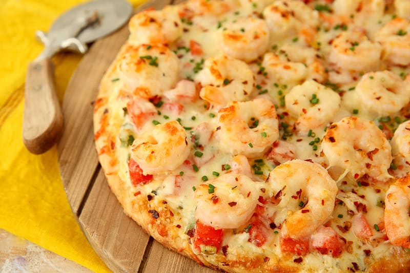 shrimp scampi pizza-2