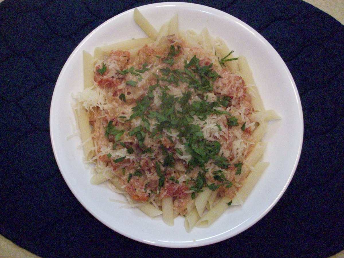 Pancetta and Vodka Penne Pasta