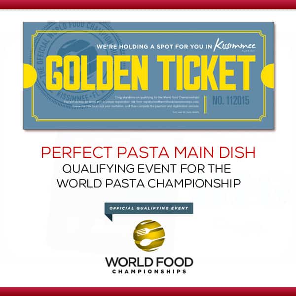 Members Only Contest: Qualifying Event for WFC – Pasta