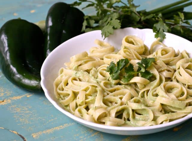 Fettuccine Poblano Alfredo