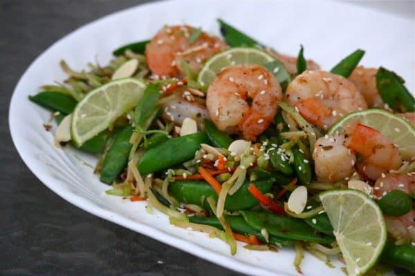 snappy asian shrimp slaw
