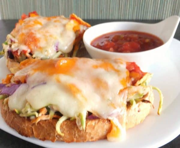 two cheese tuna melts