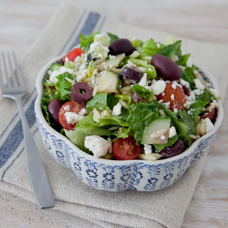 Greek Islands Salad with Lemon-Oregano Vinaigrette